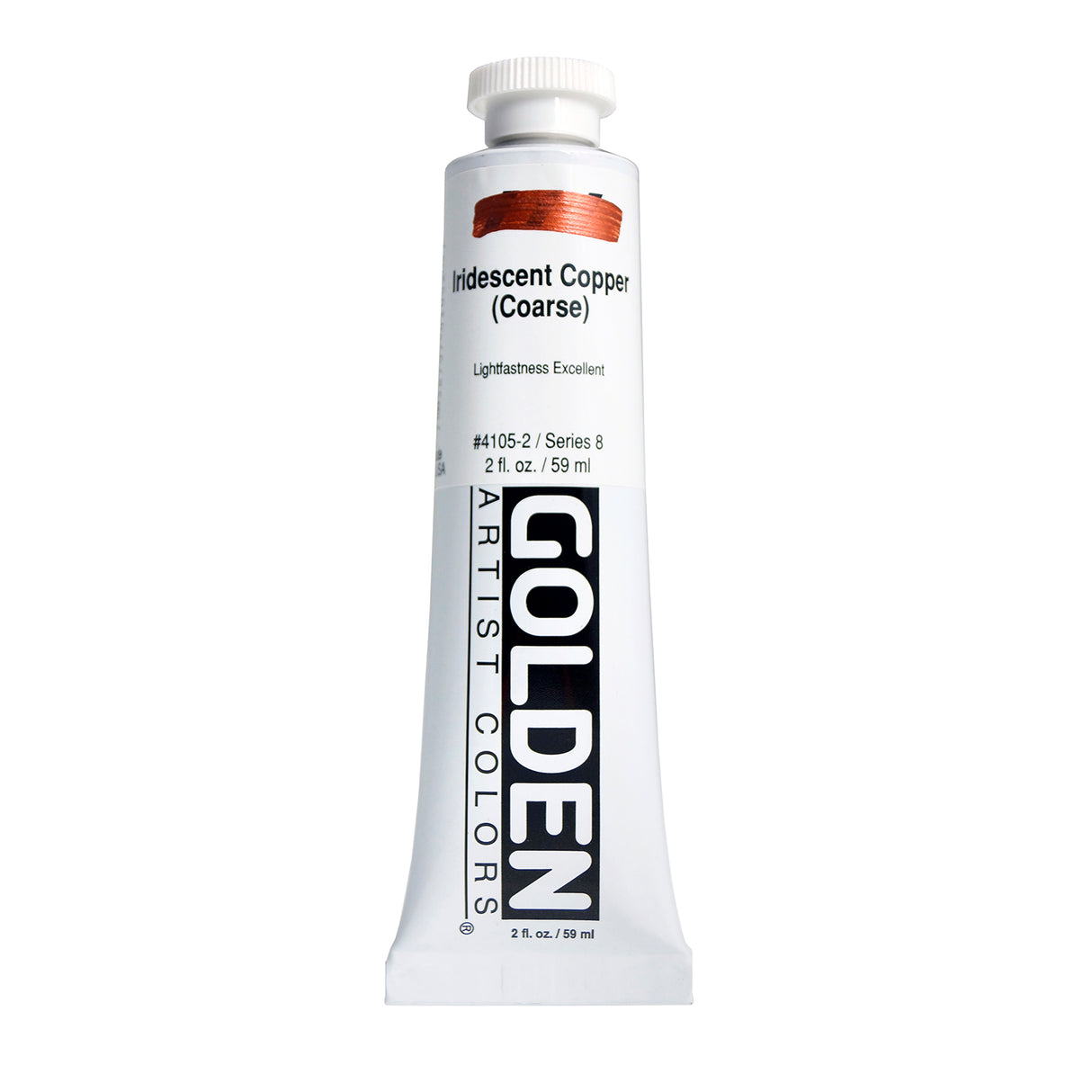 Golden Iridescent Acrylic, 2 oz., Iridescent Copper Coarse