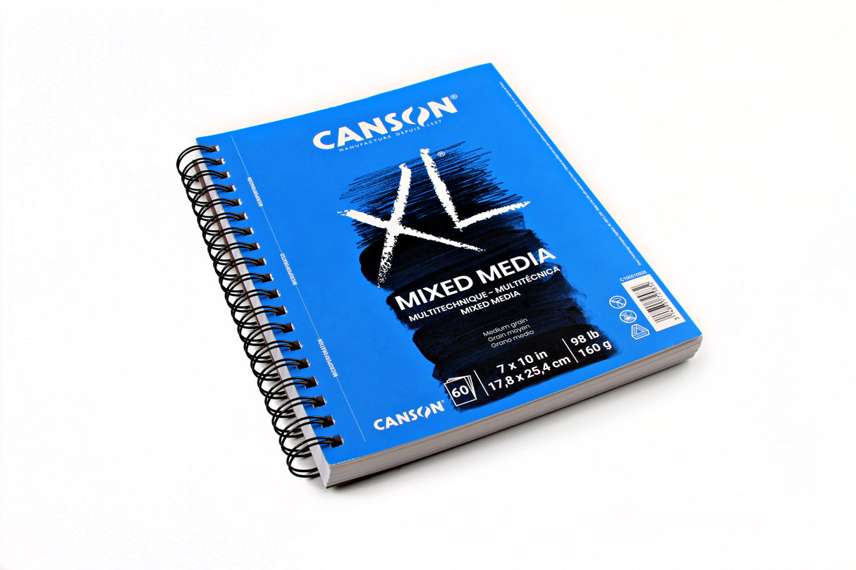 Canson XL Series Mixed Media Pad, Side Wire, 7x10 inches, 60 Sheets