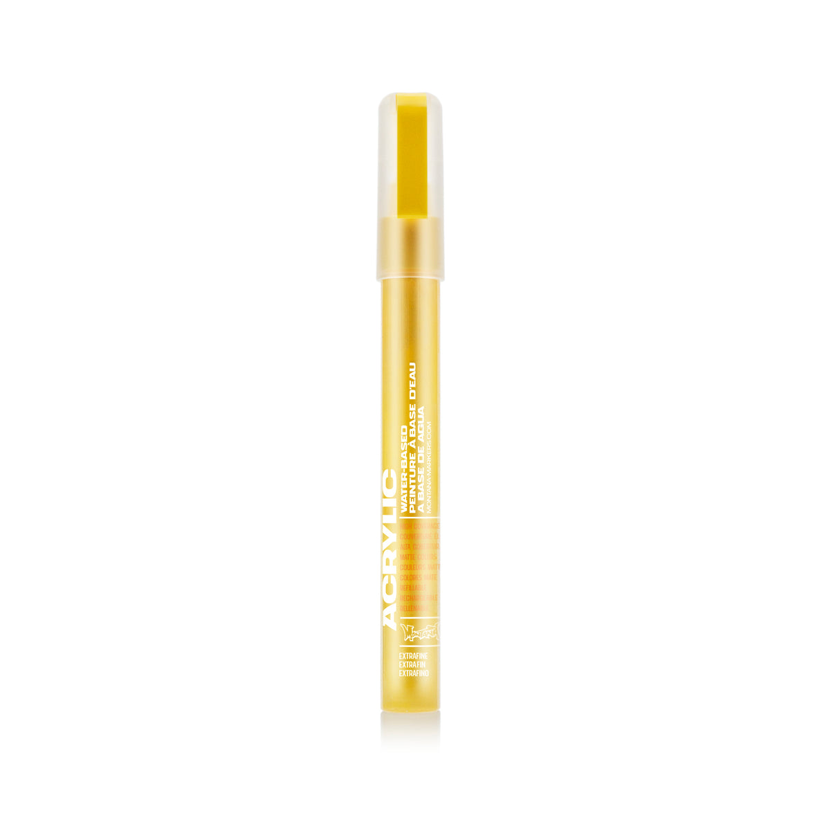 Montana Cans Acrylic Paint Marker, .7mm, Extra-Fine Nib, Shock Yellow Light