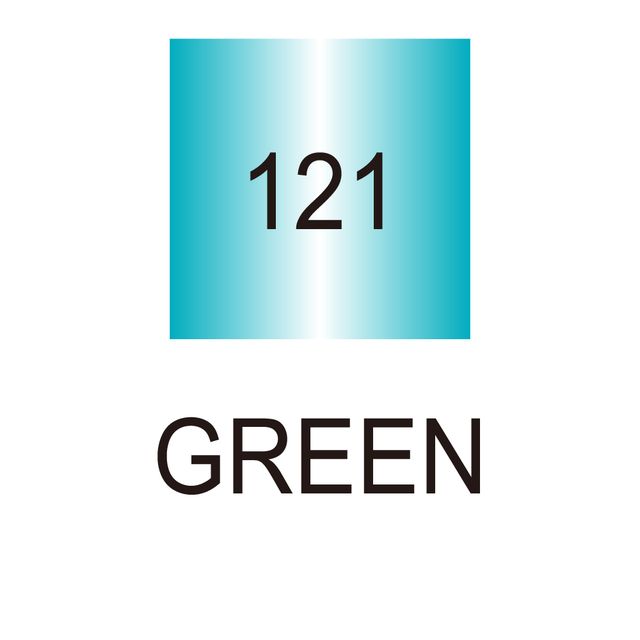 Zig Clean Color Dot Twin Metallic, Metallic Green