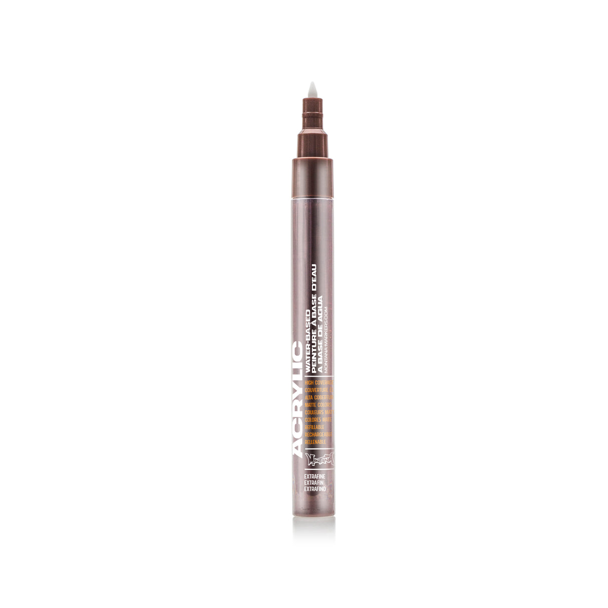Montana Cans Acrylic Paint Marker, .7mm, Extra-Fine Nib, Shock Brown