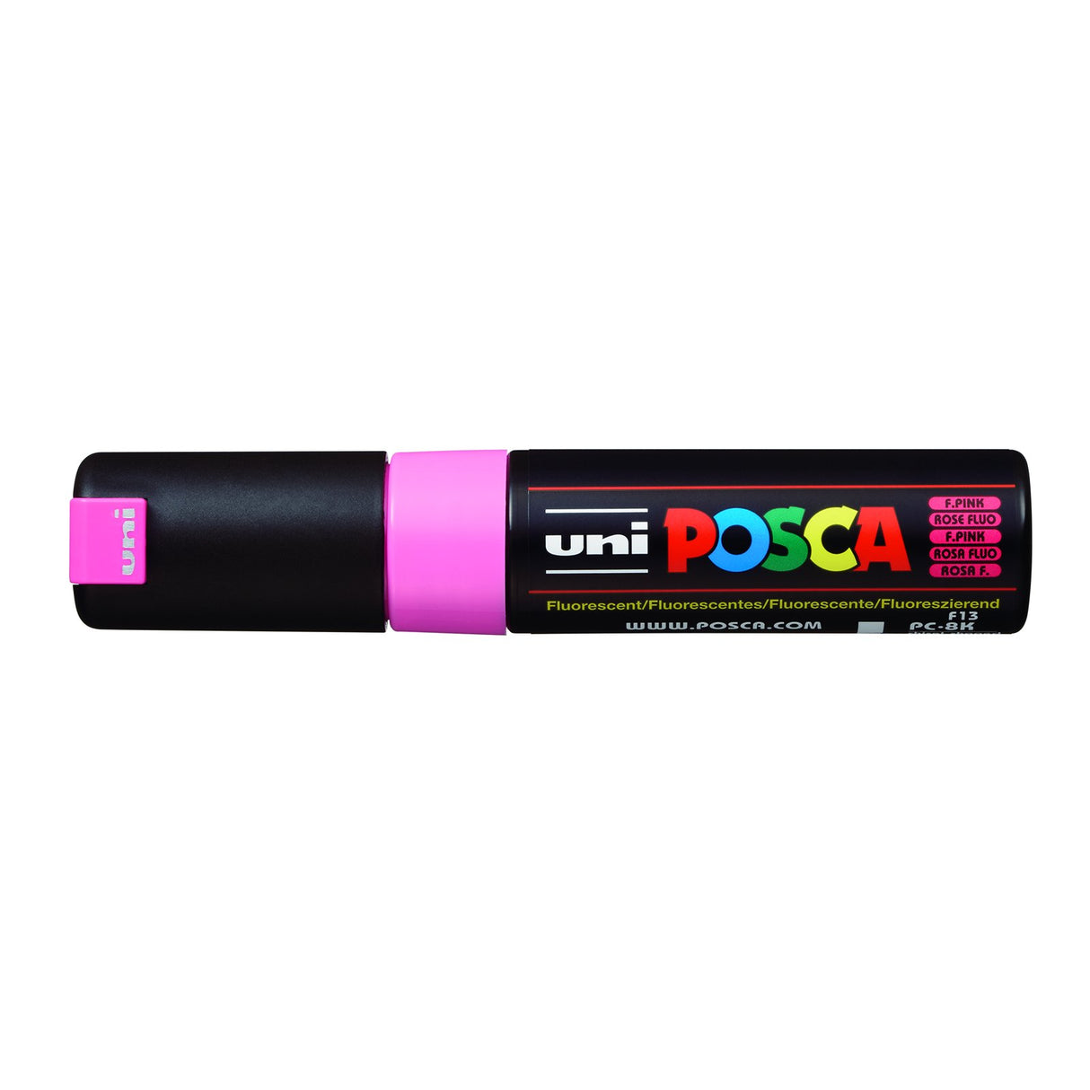 POSCA Paint Marker, PC-8K Broad Chisel, Fluorescent Pink