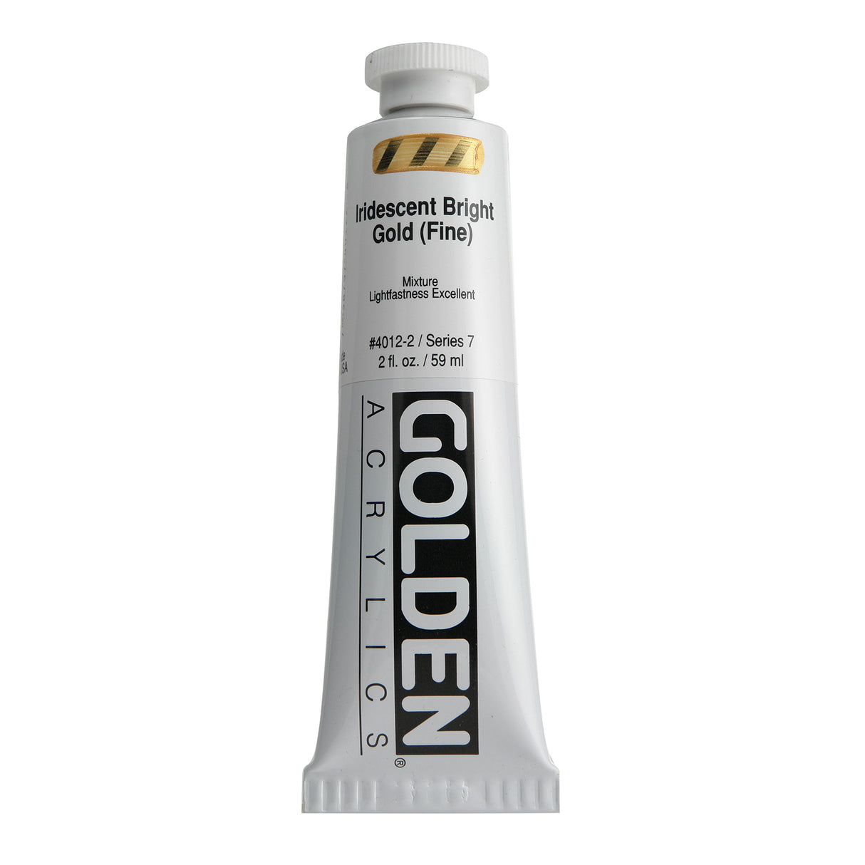 Golden Iridescent Acrylic, 2 oz., Iridescent Bright Gold