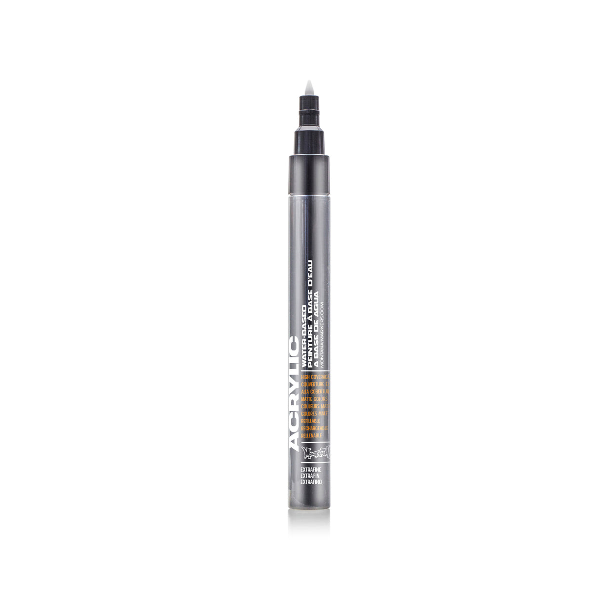 Montana Cans Acrylic Paint Marker, .7mm, Extra-Fine Nib, Shock Black