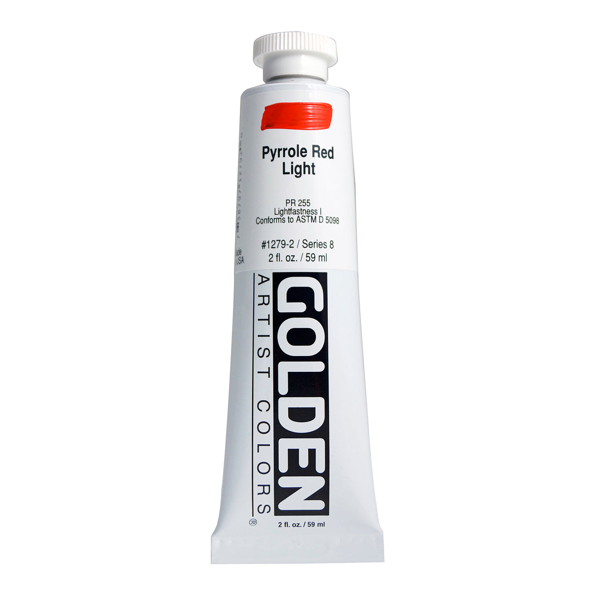 Golden Heavy Body Acrylic, 2 oz., Pyrrole Red Light