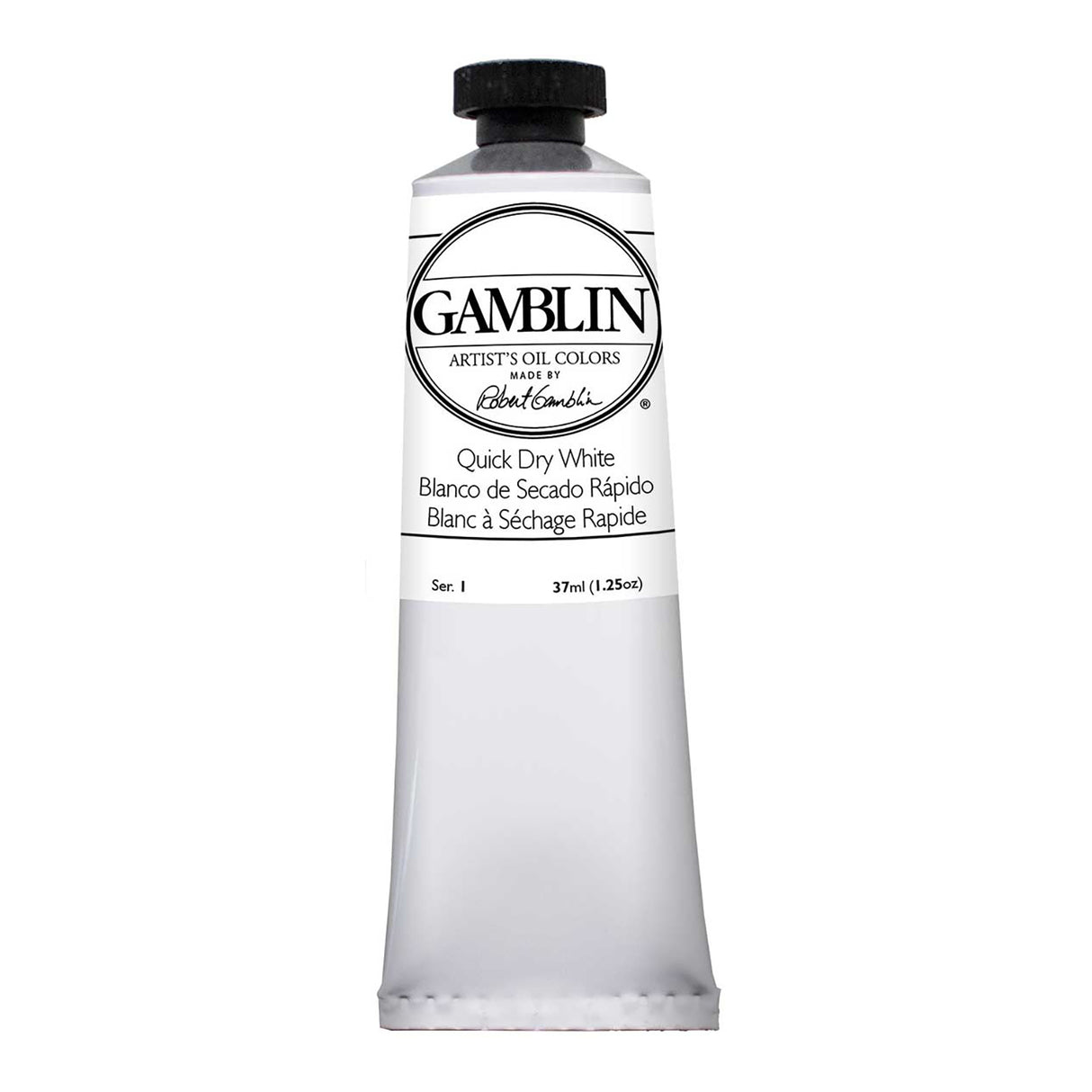 Gamblin Artist Grade Oil Color, 37ml, Quick Dry White