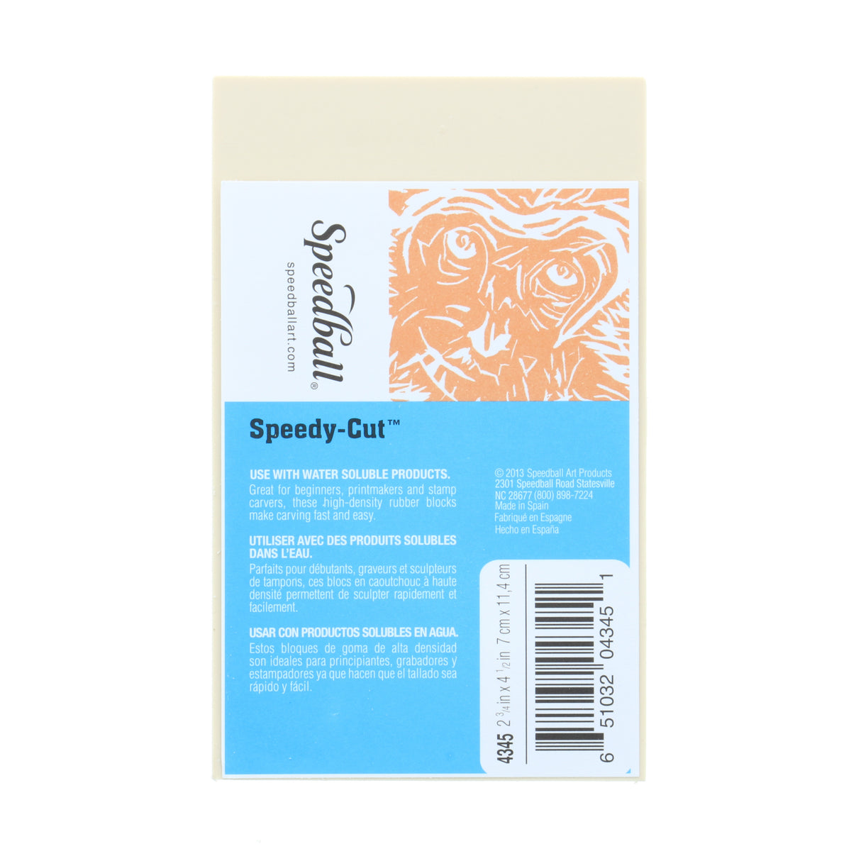Speedball Speedy-Cut Block, 2.75 in x 4.5 in