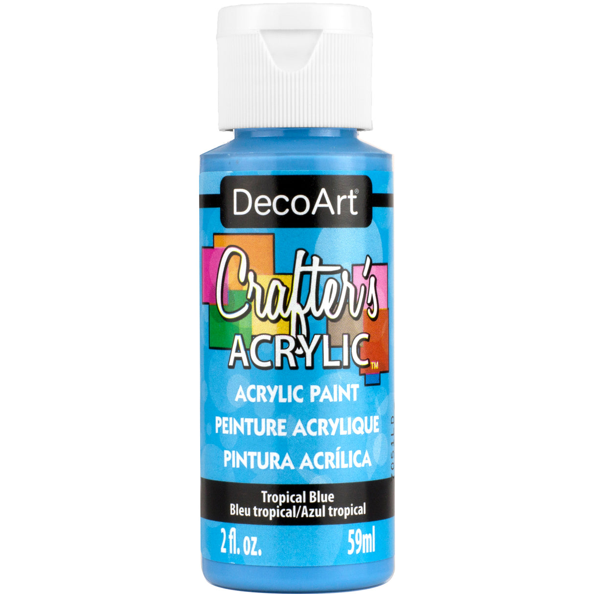DecoArt Crafter's Acrylic Paint, 2 oz., Tropical Blue
