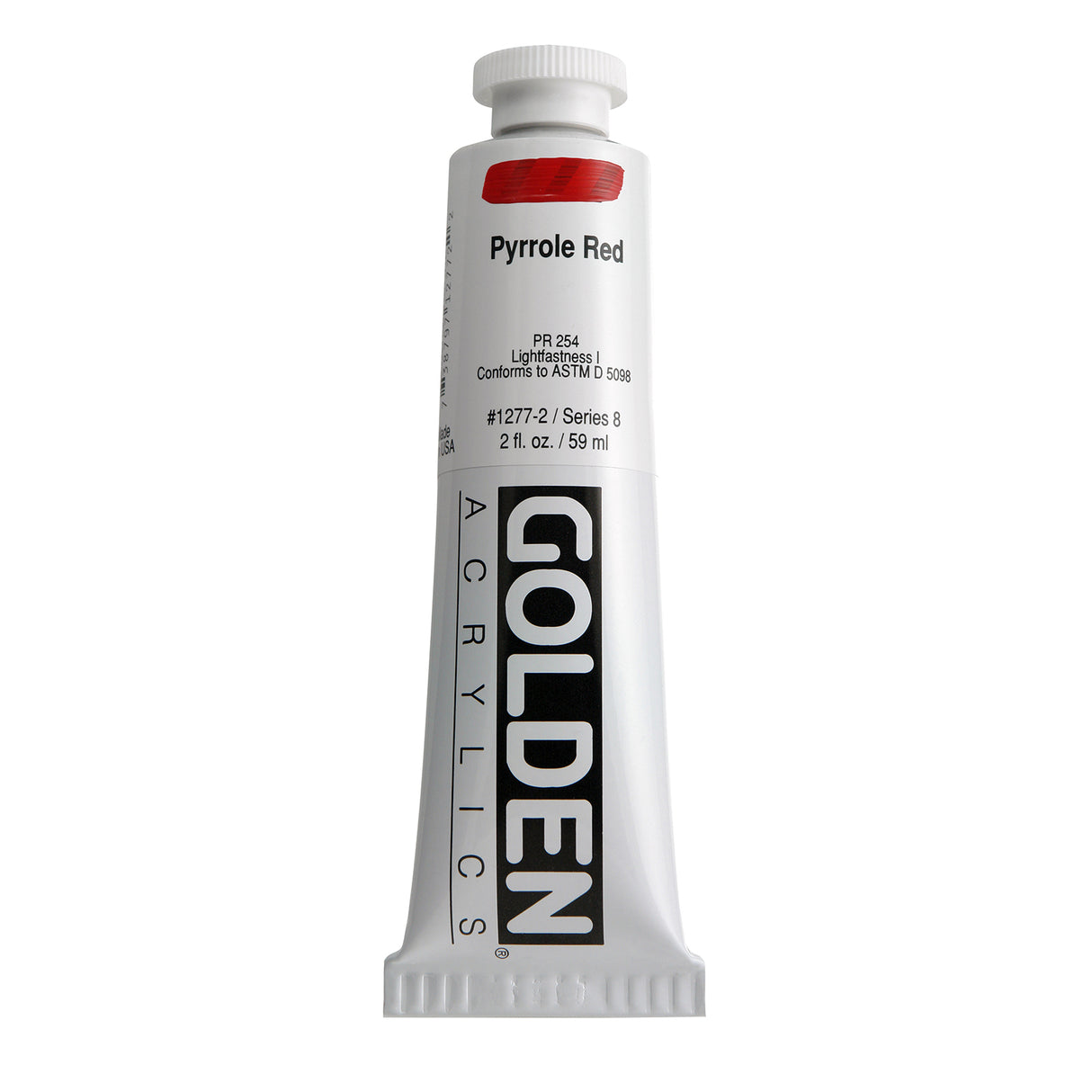 Golden Heavy Body Acrylic, 2 oz., Pyrrole Red