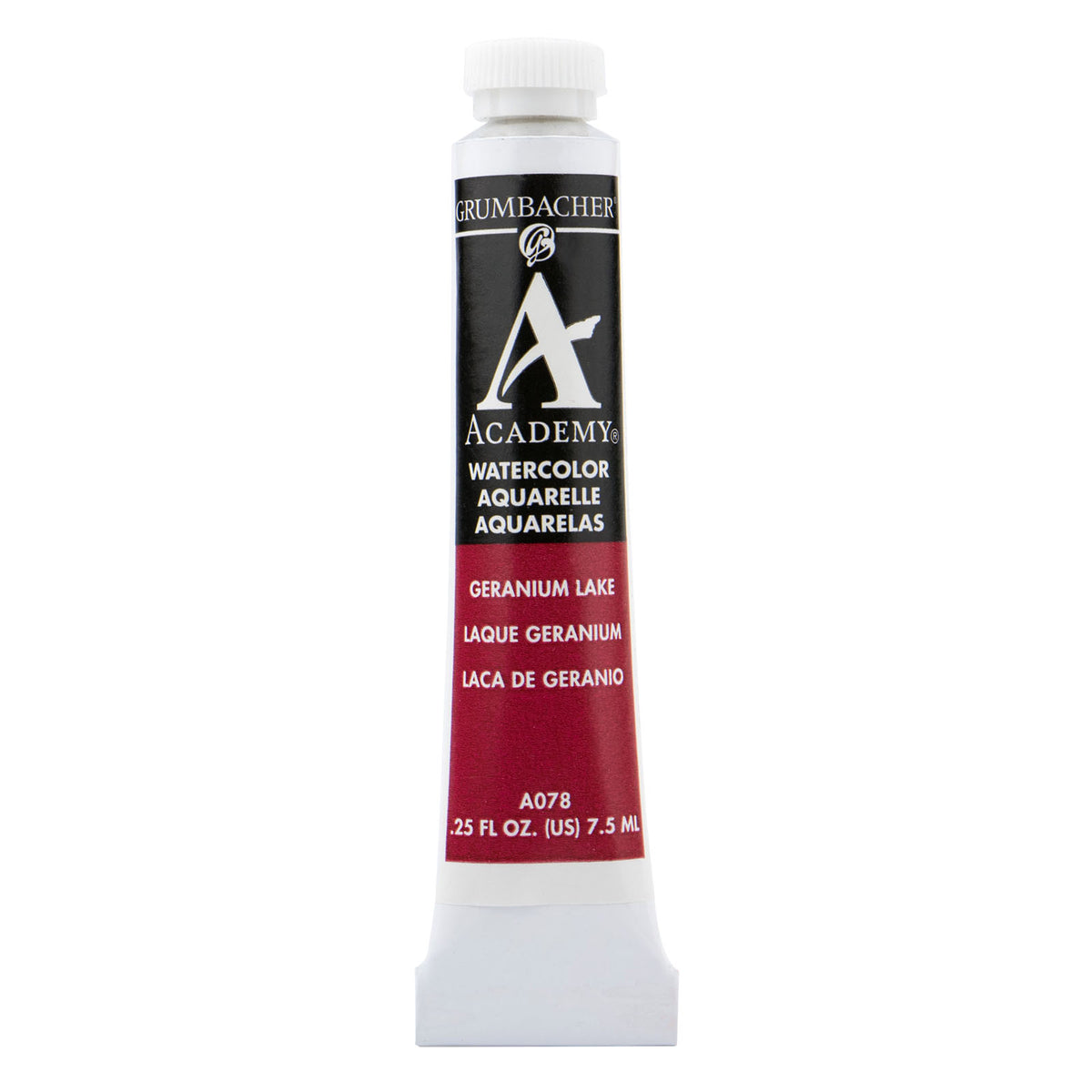 Grumbacher Academy Watercolor, 7.5ml Tube, Geranium Lake