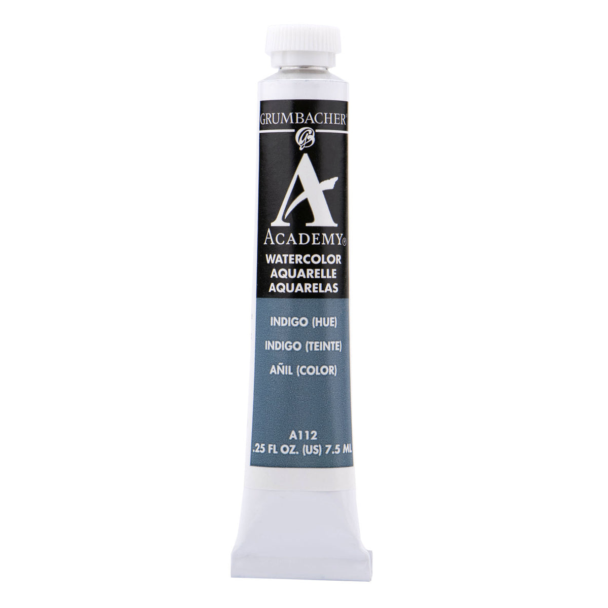 Grumbacher Academy Watercolor, 7.5ml Tube, Indigo