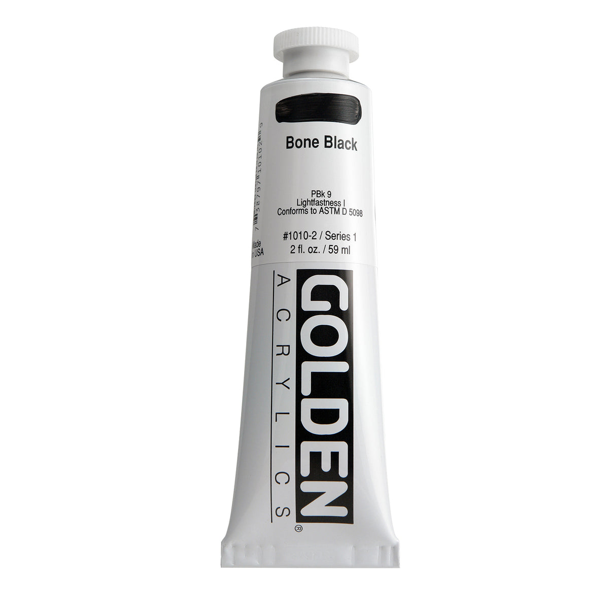Golden Heavy Body Acrylic, 2oz., Bone Black