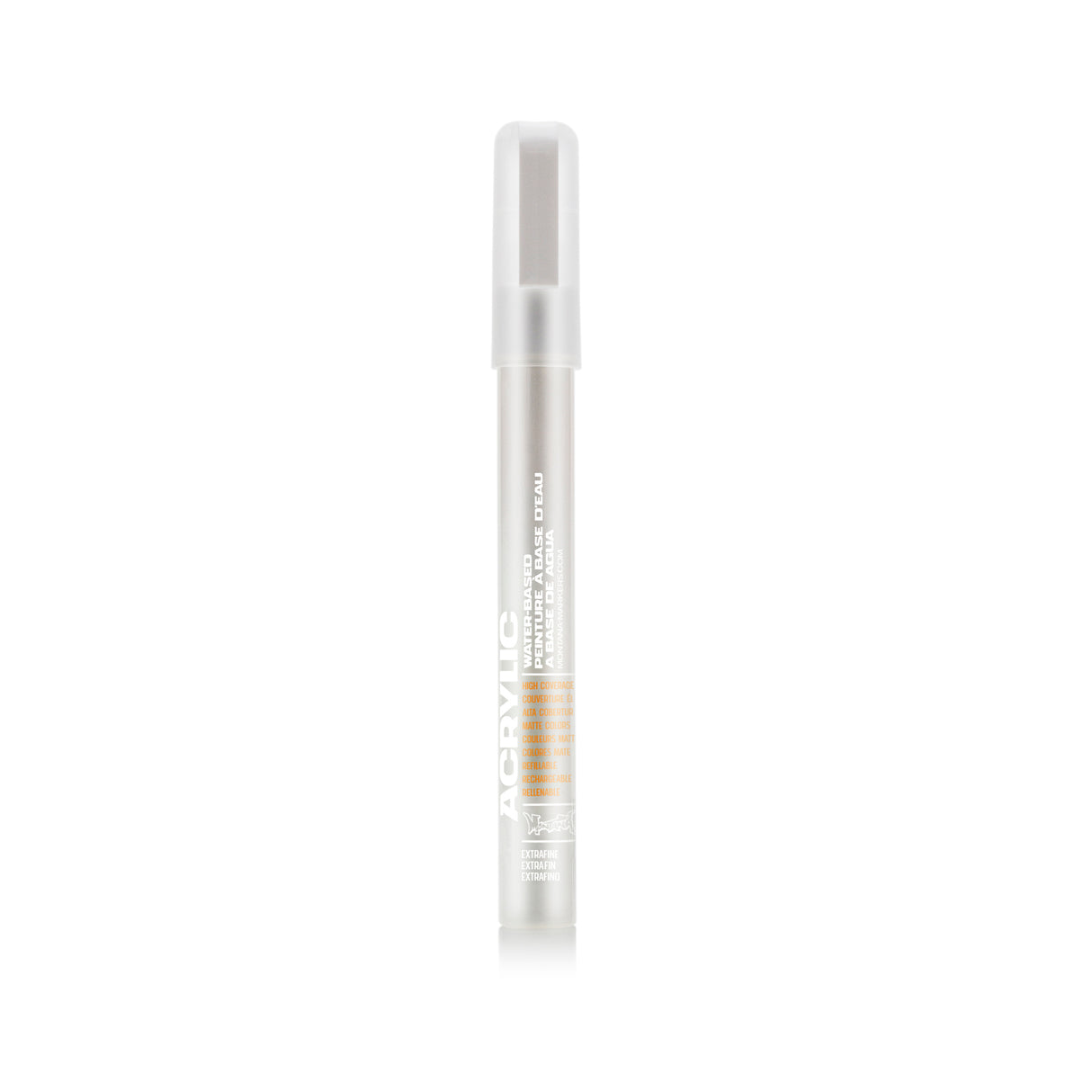 Montana Cans Acrylic Paint Marker, .7mm, Extra-Fine Nib, Shock White Pure