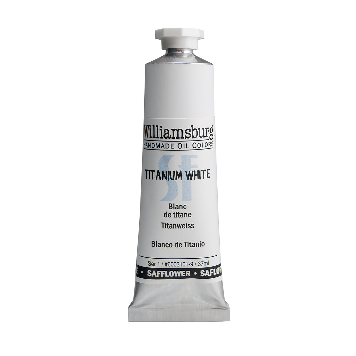 Williamsburg Safflower Oil Color, 37ml, Titanium White
