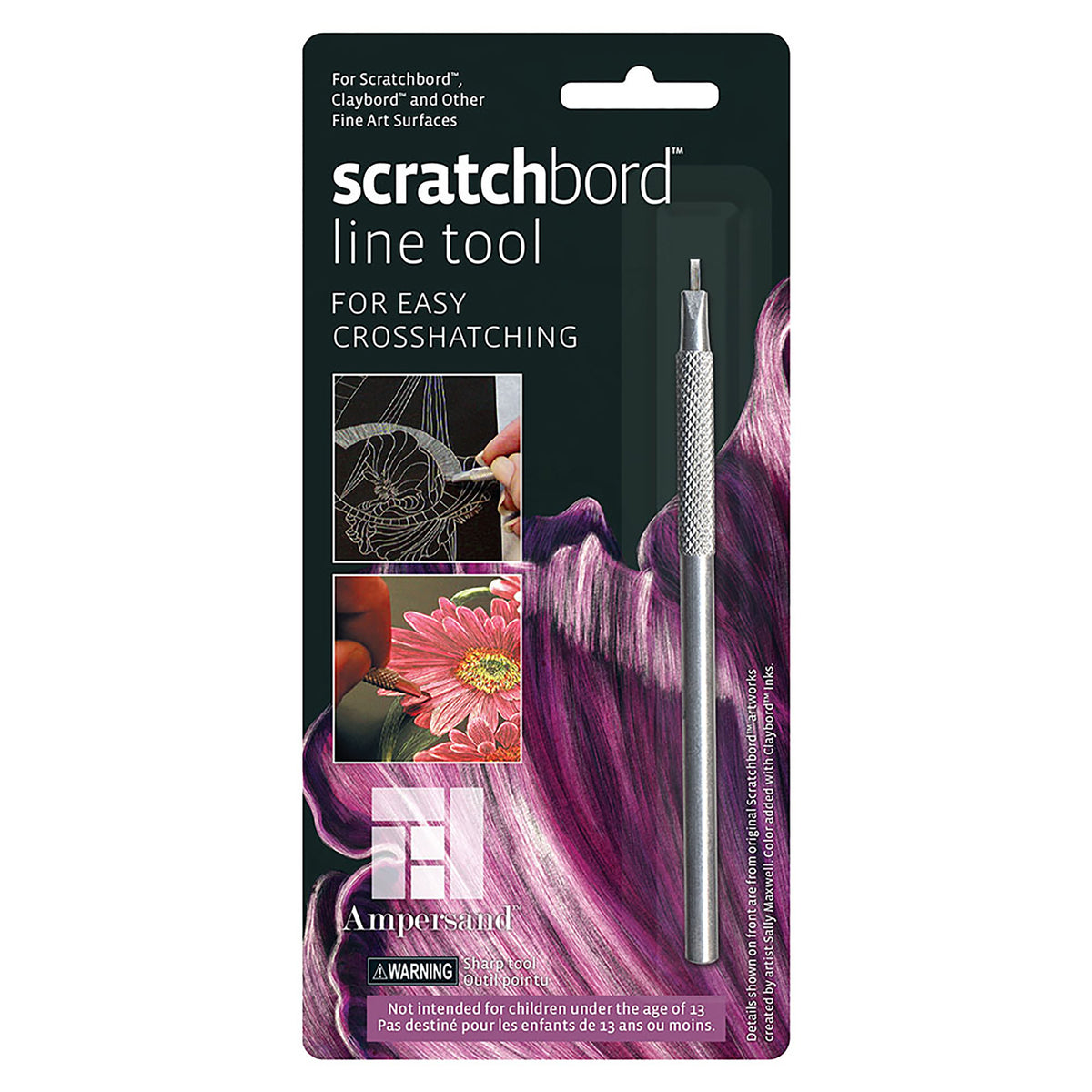 Ampersand Art Line Tool for Claybord, All Metal