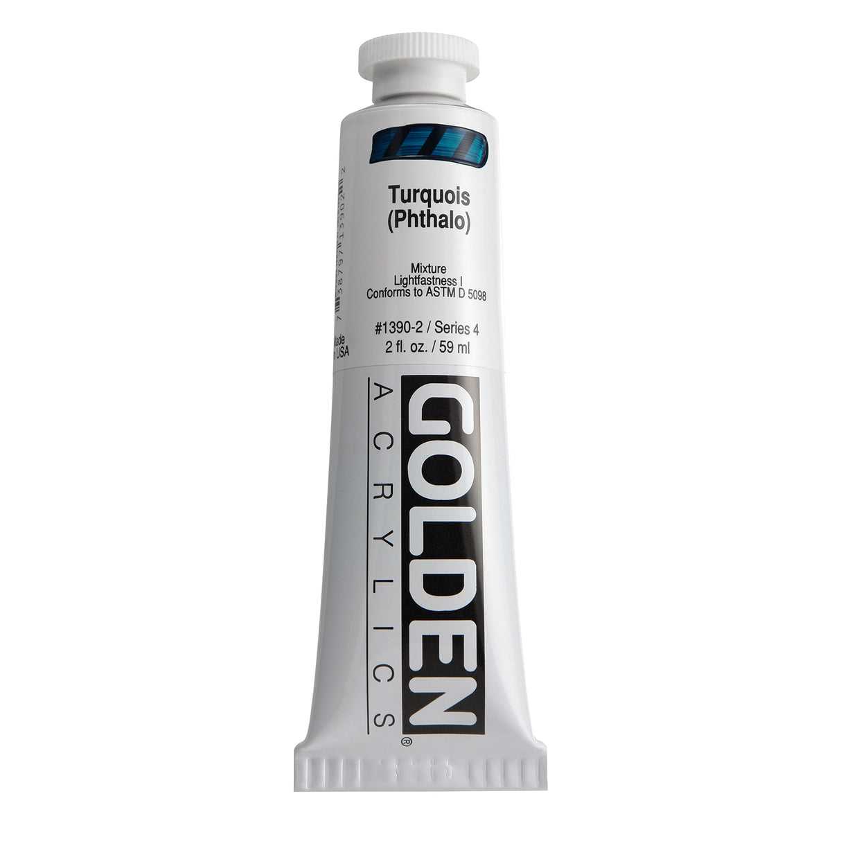 Golden Heavy Body Acrylic, 2 oz., Turquois Phthalo