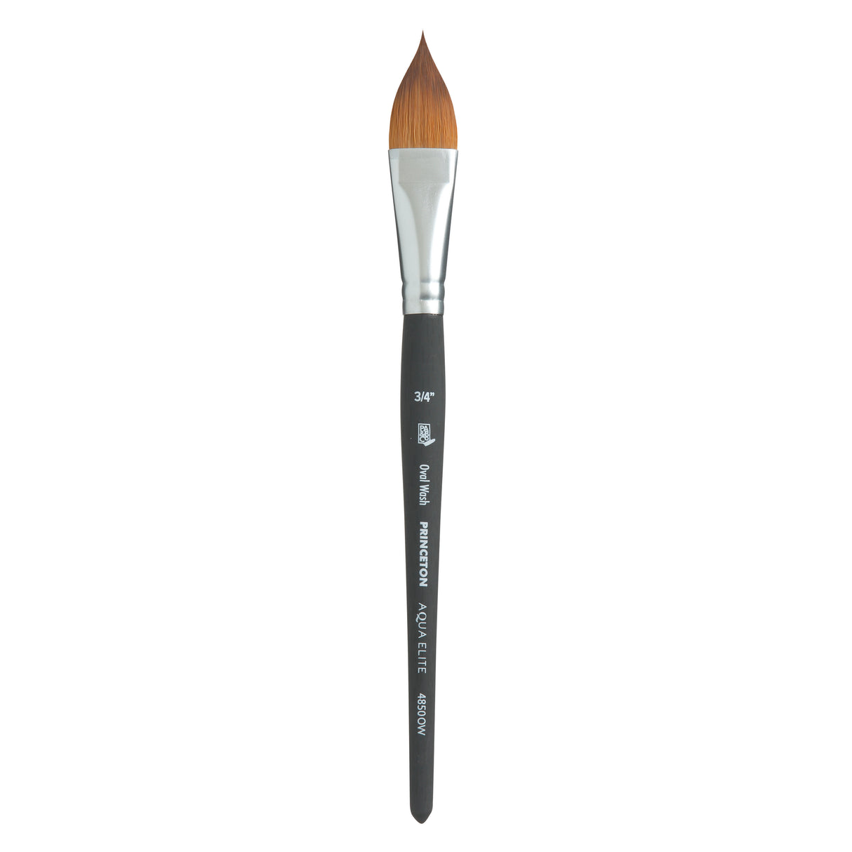 Princeton Brush Aqua Elite Synthetic Kolinsky Sable Watercolor Brushes, Oval Wash, 3/4