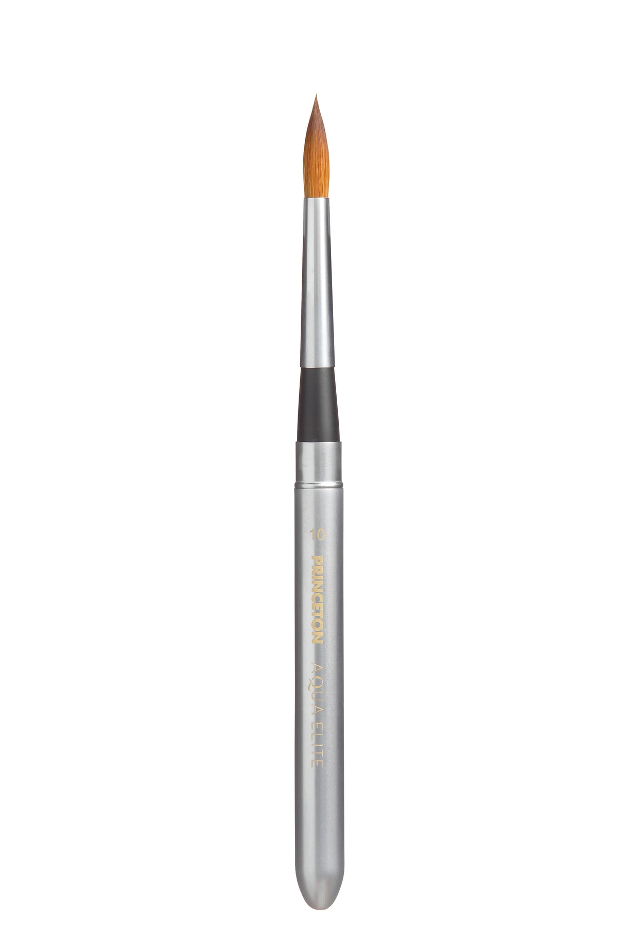 Princeton Brush Aqua Elite Synthetic Kolinsky Sable Watercolor Brushes, Travel Round, 10