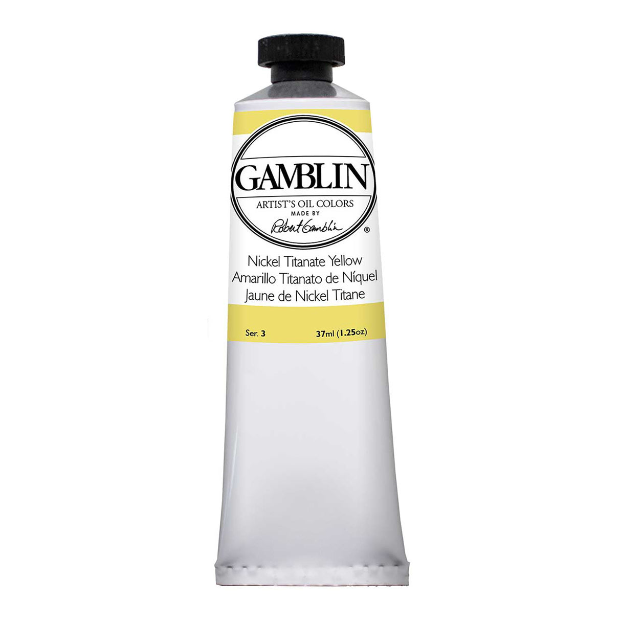 Gamblin Artist Grade Oil Color, 37ml, Nickel Titanate Yellow