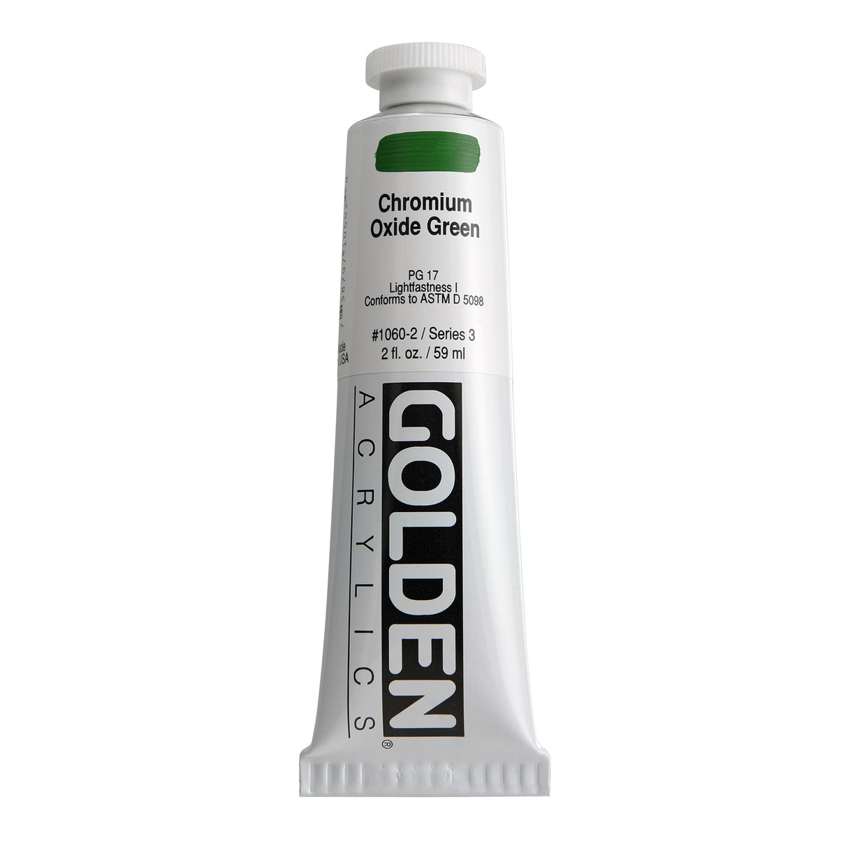 Golden Heavy Body Acrylic, 2 oz., Chromium Oxide Green