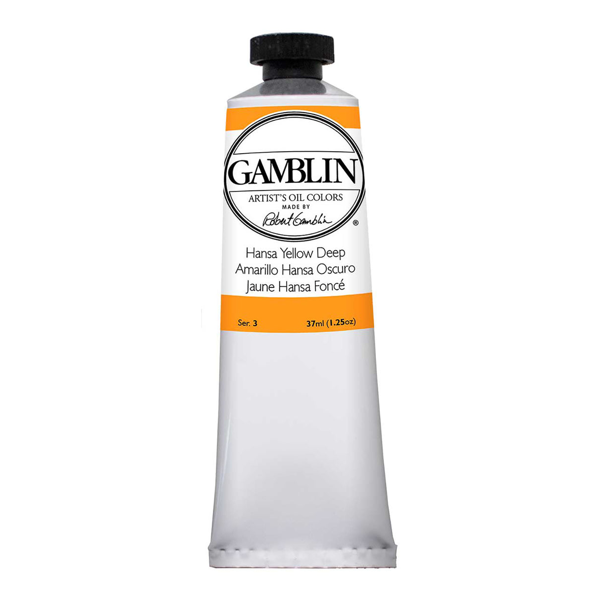 Gamblin Artist Grade Oil Color, 37ml, Hansa Yellow Deep
