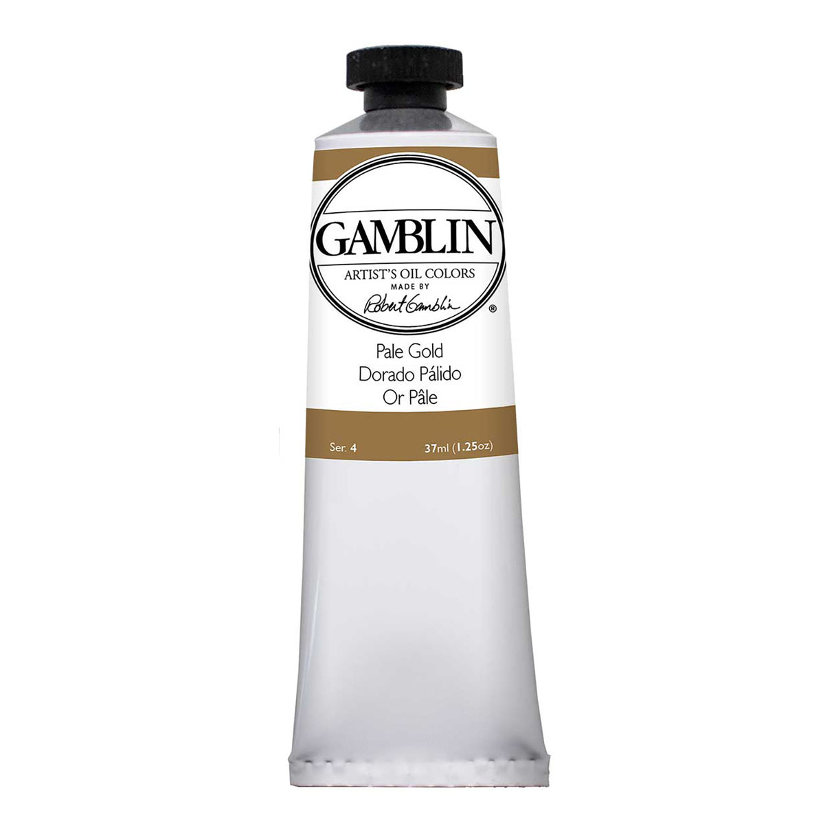 Gamblin Artist Grade Oil Color, 37ml, Pale Gold