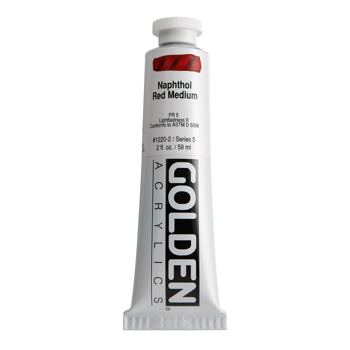 Golden Heavy Body Acrylic, 2 oz., Naphthol Red Medium