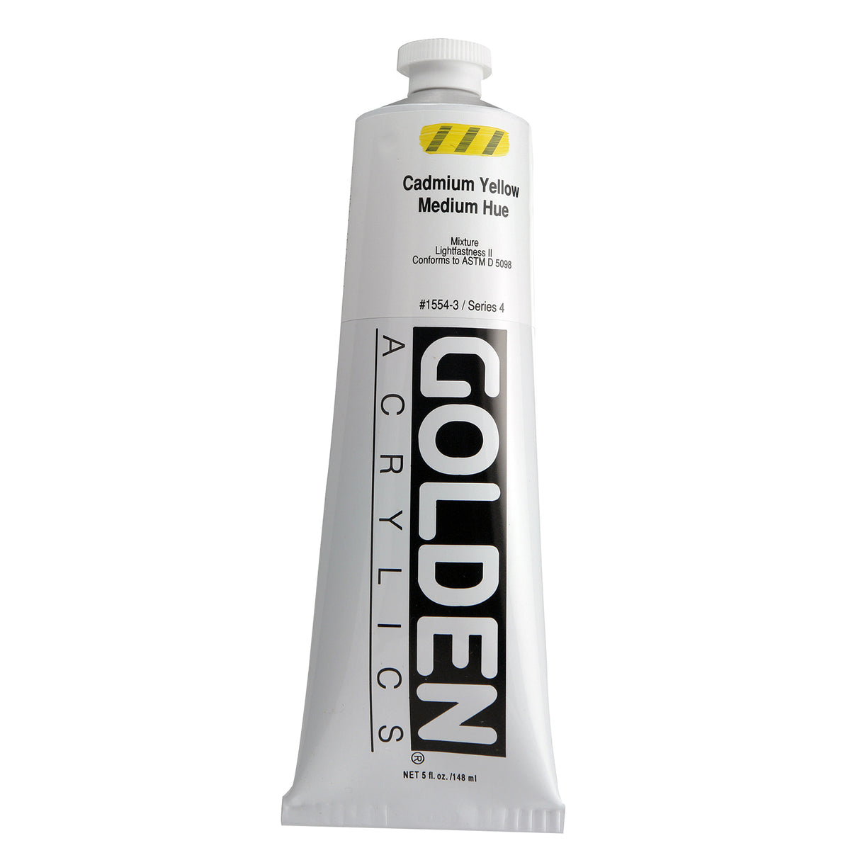 Golden Heavy Body Acrylic, 5 oz., Cadmium Yellow Medium Hue