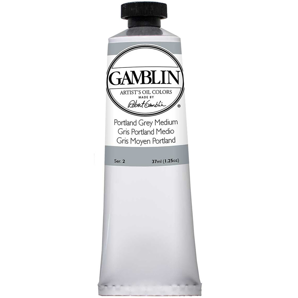 Gamblin Artist Grade Oil Color, 37ml, Portland Grey Medium
