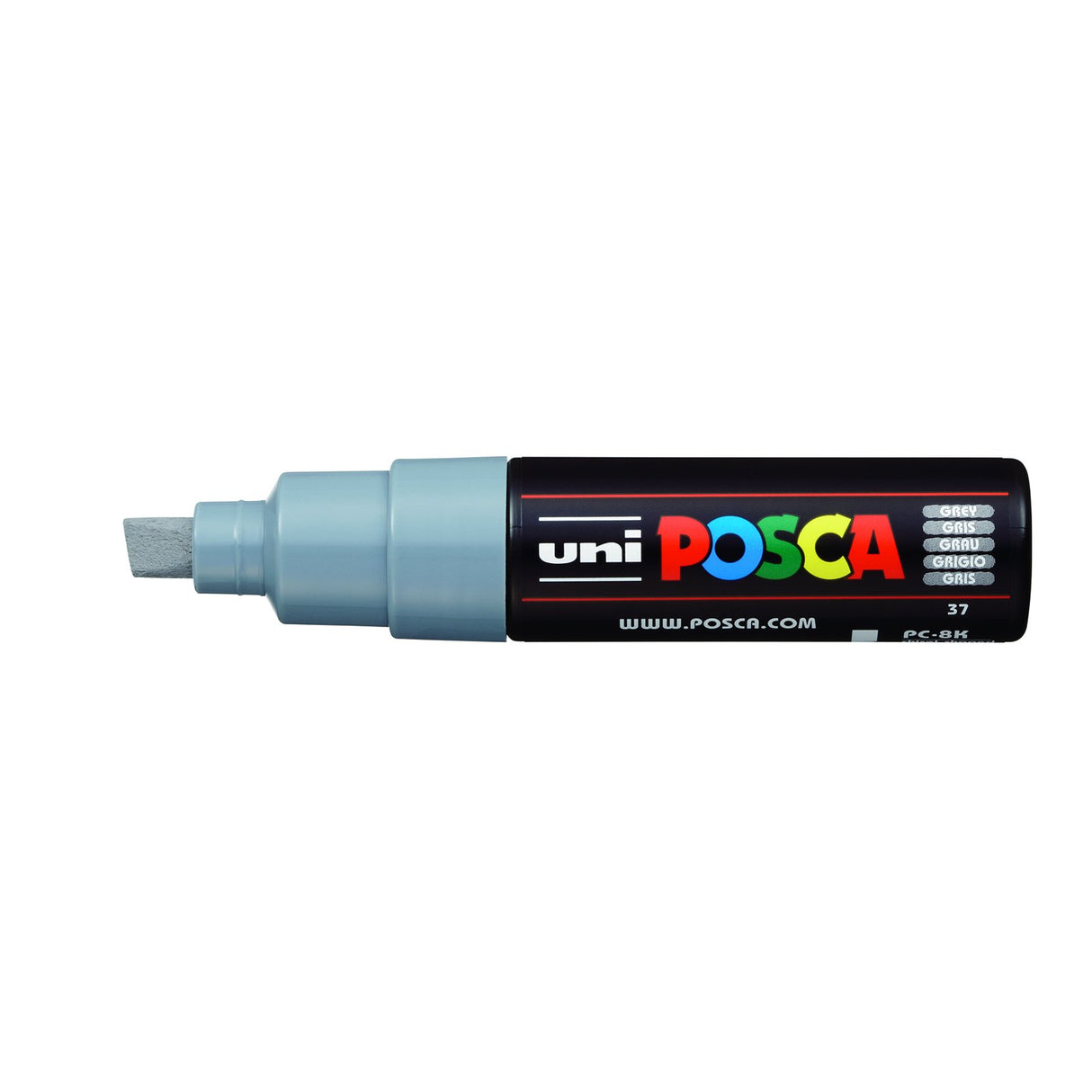 POSCA Paint Marker, PC-8K Broad Chisel, Grey