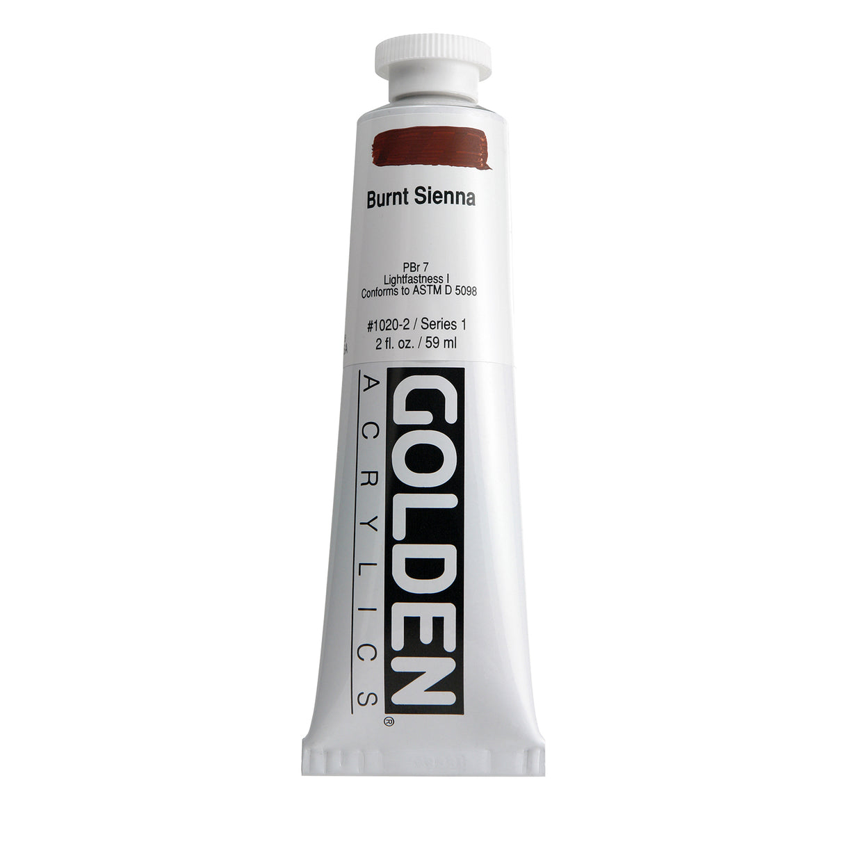 Golden Heavy Body Acrylic, 2oz., Burnt Sienna