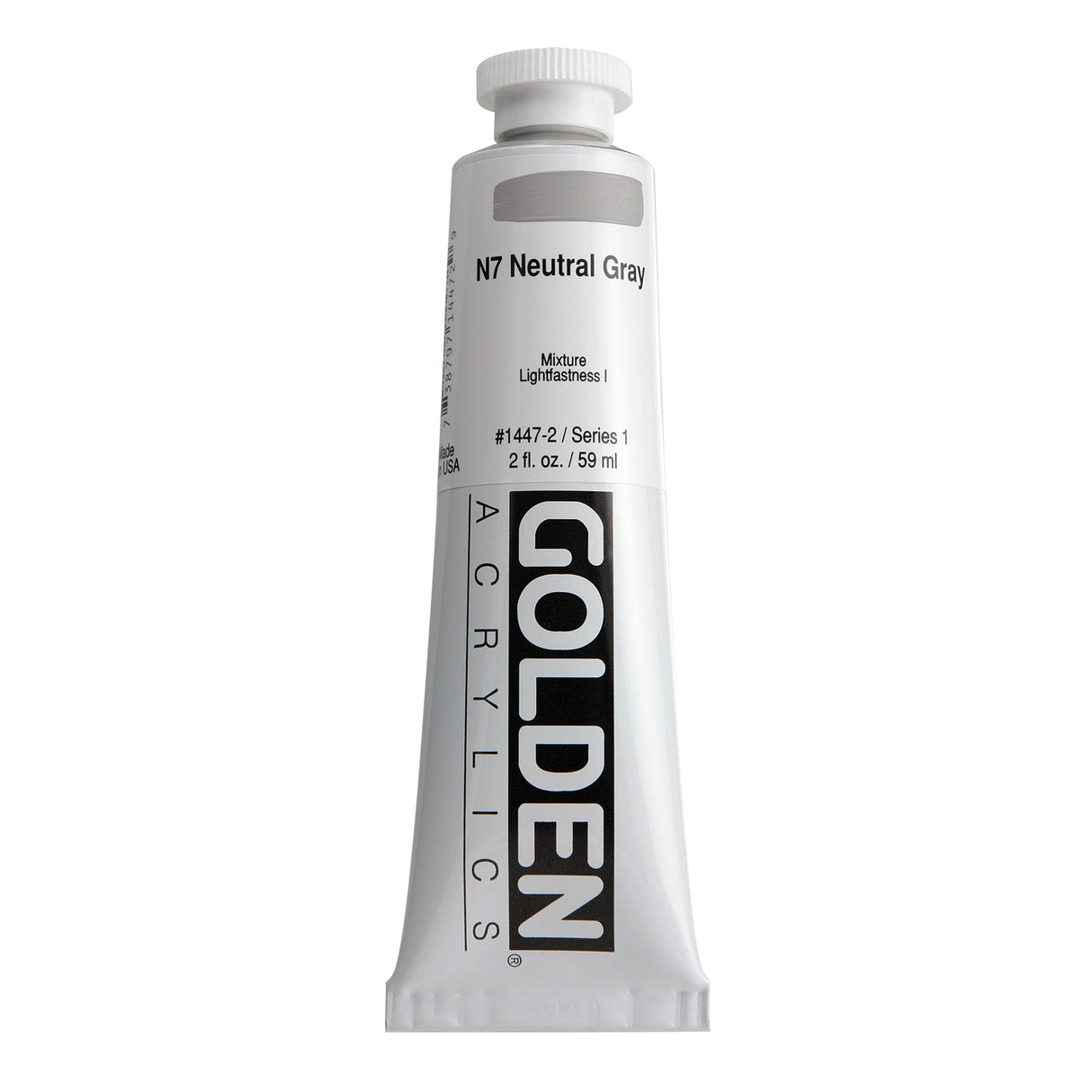 Golden Heavy Body Acrylic, 2 oz., Neutral Grey N7