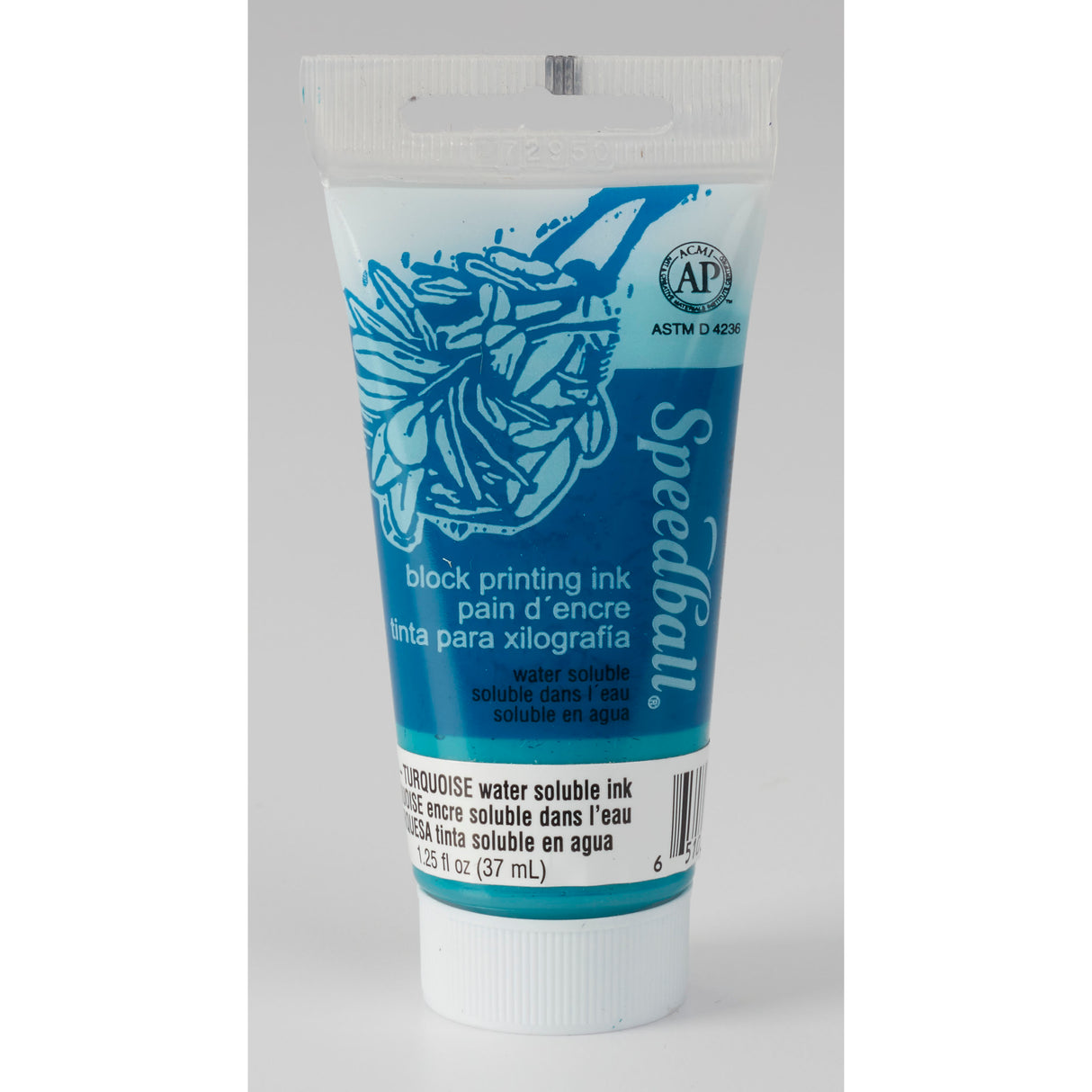 Speedball Block Printing Ink, Water-Based, 1.25 oz., Turquoise