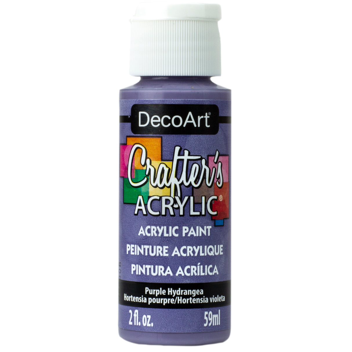 DecoArt Crafter's Acrylic Paint, 2 oz., Purple Hydrangea