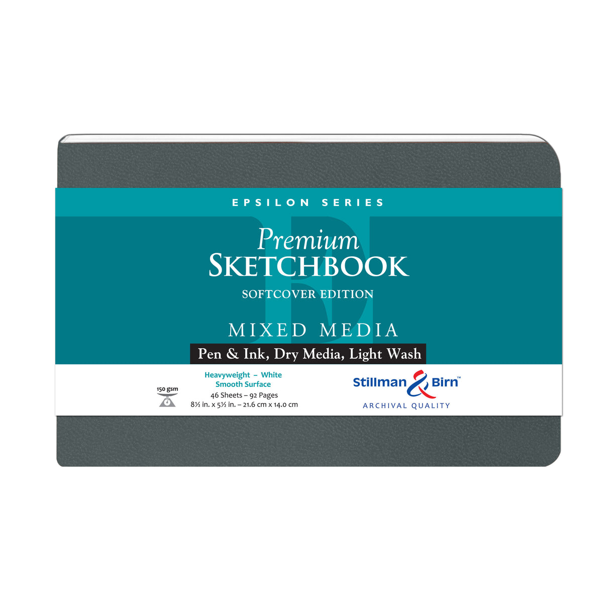 Stillman & Birn Epsilon Series Premium Soft-Cover Sketchbook, Landscape, 8.5 in x 5.5 in