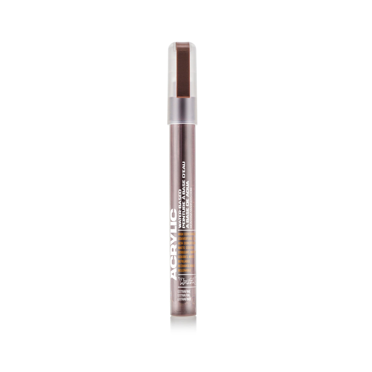 Montana Cans Acrylic Paint Marker, .7mm, Extra-Fine Nib, Shock Brown