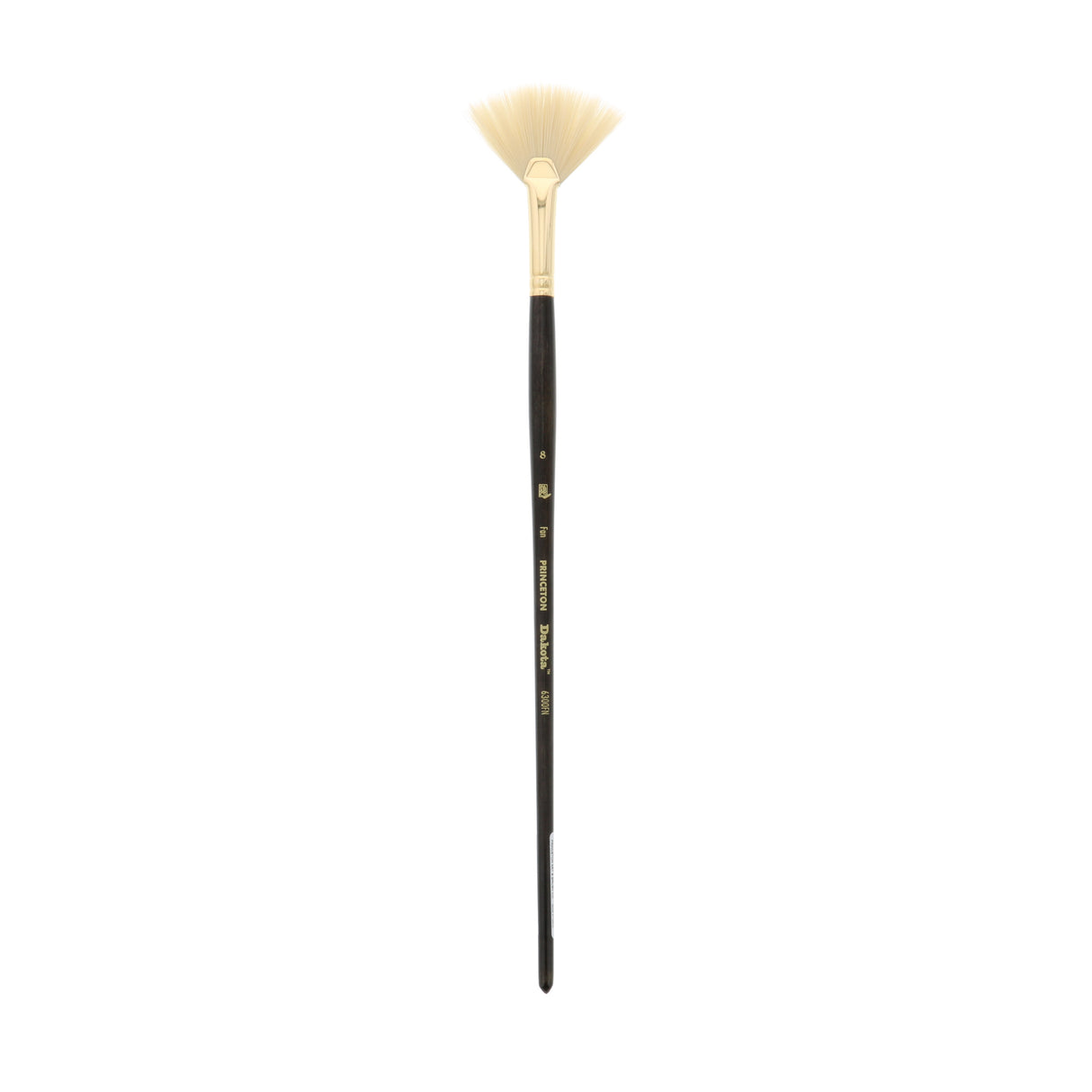 Princeton Brush Dakota Synthetic Hog Bristle Oil & Acrylic Brush, Fan, 8