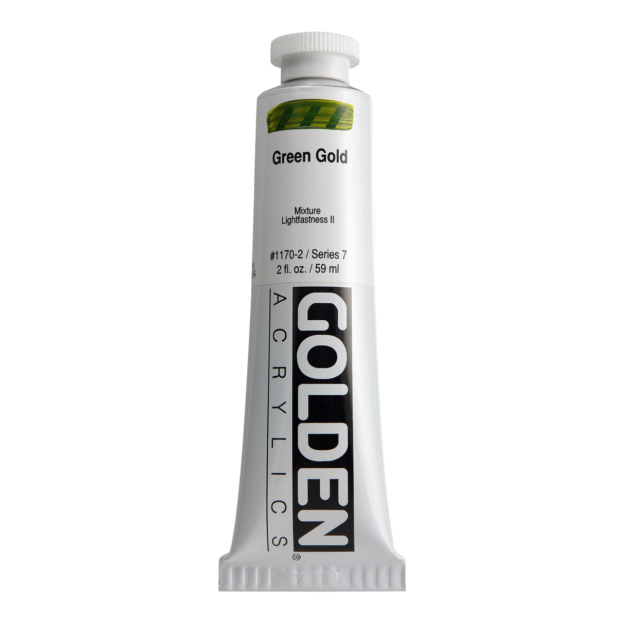 Golden Heavy Body Acrylic, 2 oz., Green Gold