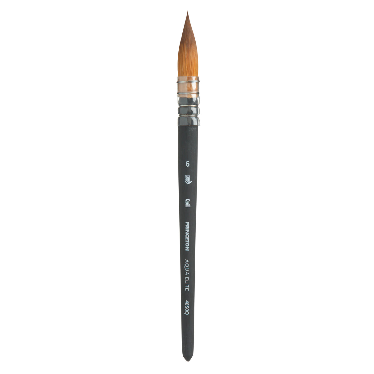 Princeton Brush Aqua Elite Synthetic Kolinsky Sable Watercolor Brushes, Quill, 6