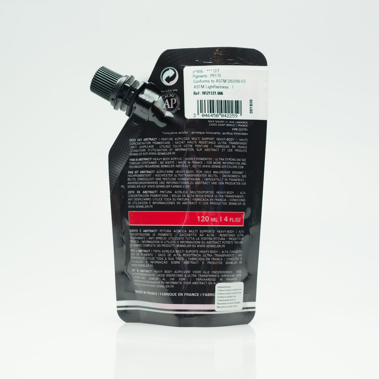 Sennelier Abstract Acrylic, 120ml, Satin, Cadmium Red Deep Hue