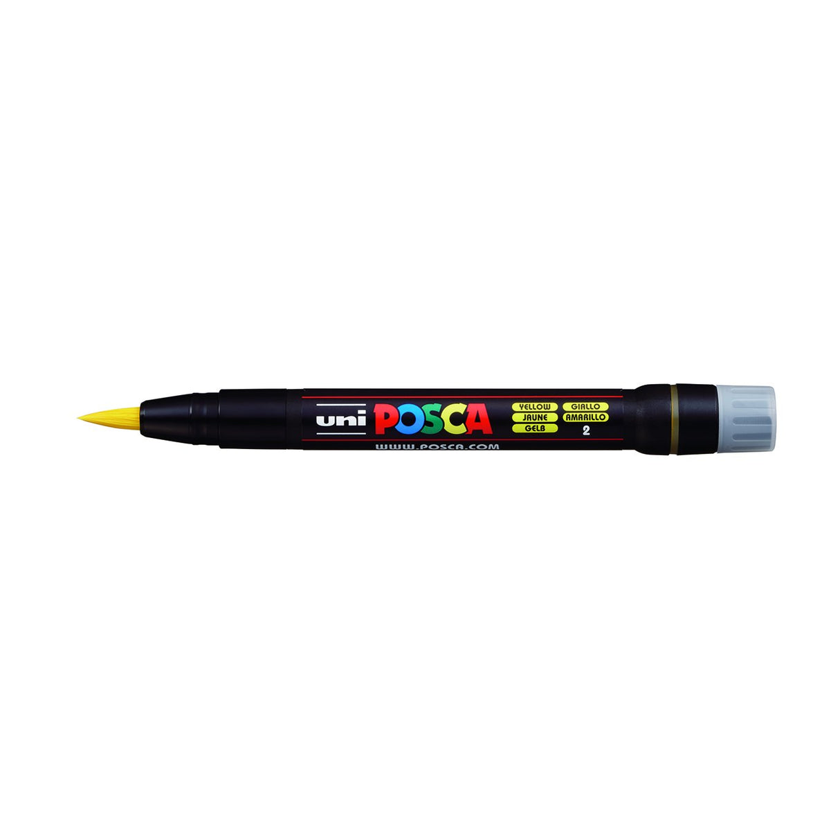 POSCA Paint Marker, PCF-350 Brush, Yellow