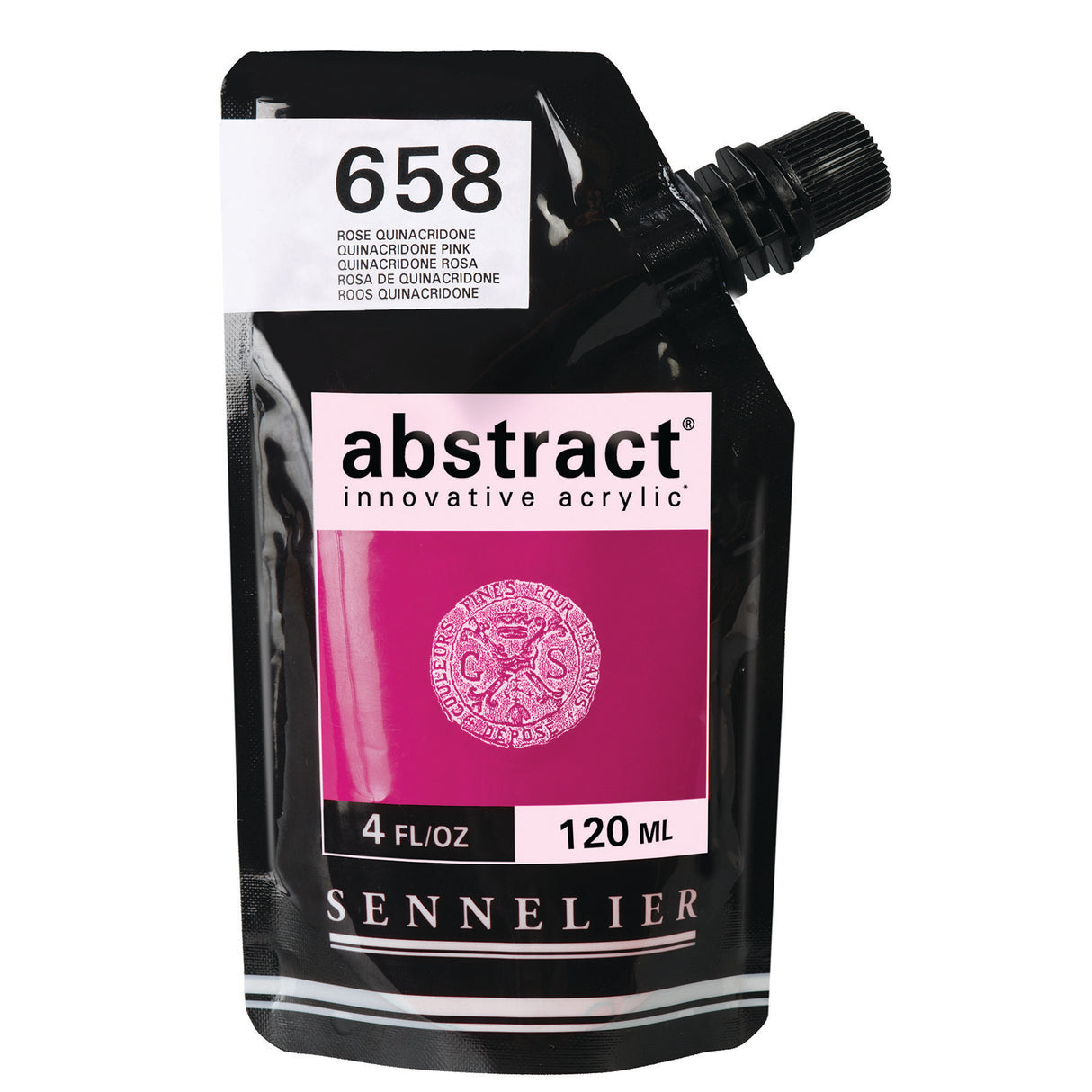 Sennelier Abstract Acrylic, 120ml, Satin, Quinacridone Pink