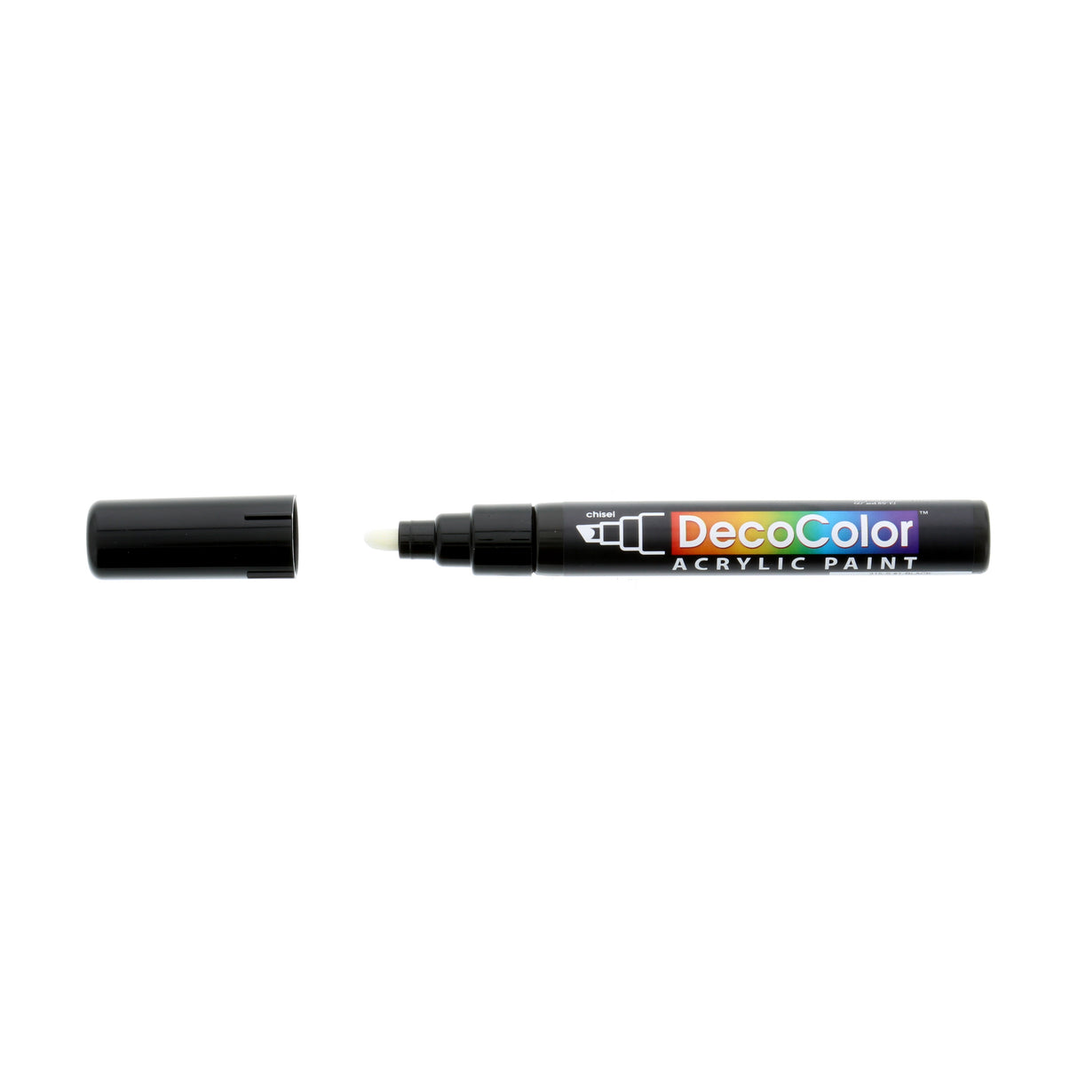 Uchida DecoColor Acrylic Paint Marker, Chisel, Black