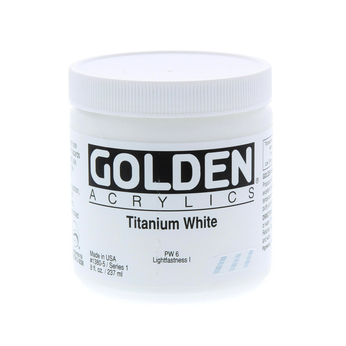 Golden Heavy Body Acrylic, 8 oz., Titanium White
