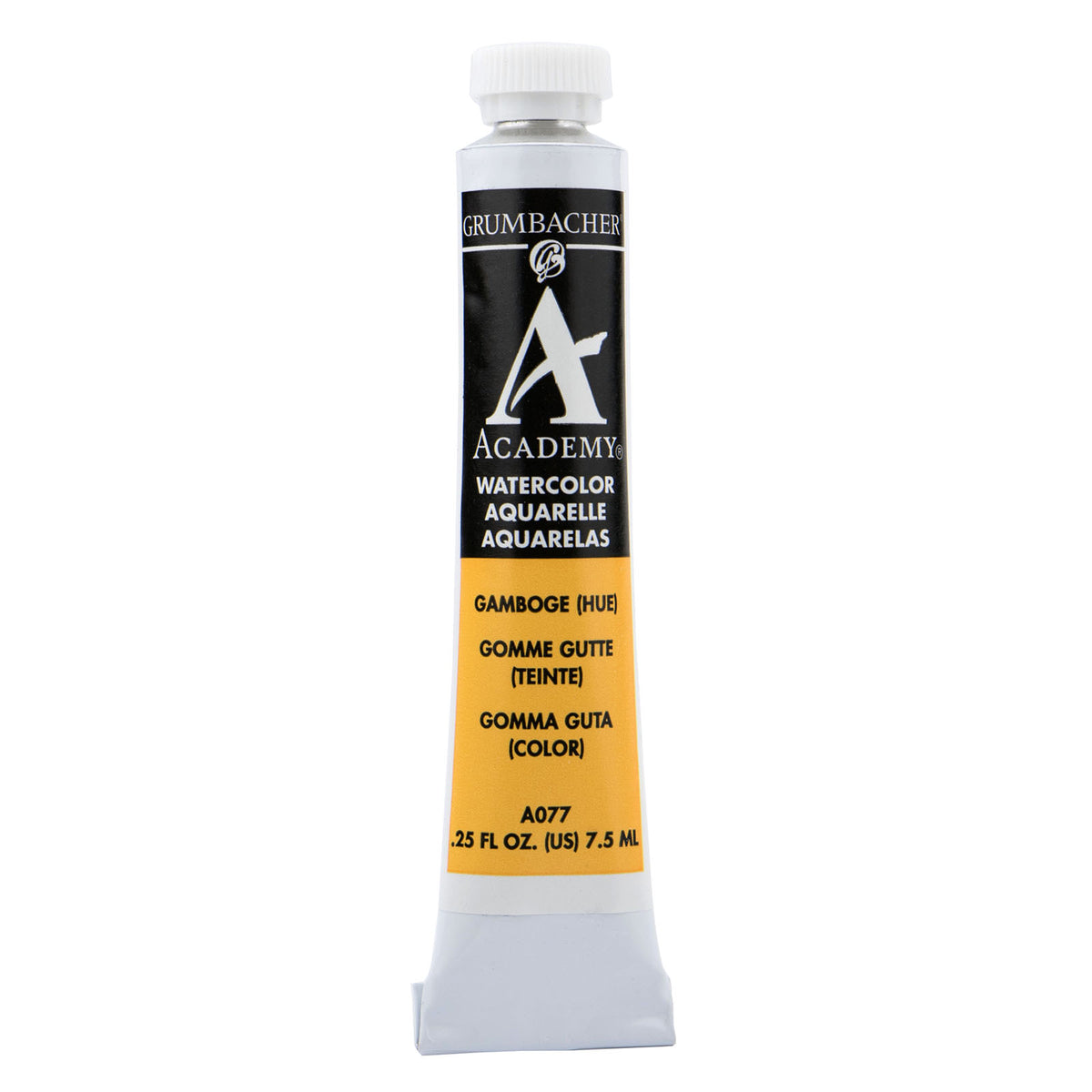 Grumbacher Academy Watercolor, 7.5ml Tube, Gamboge