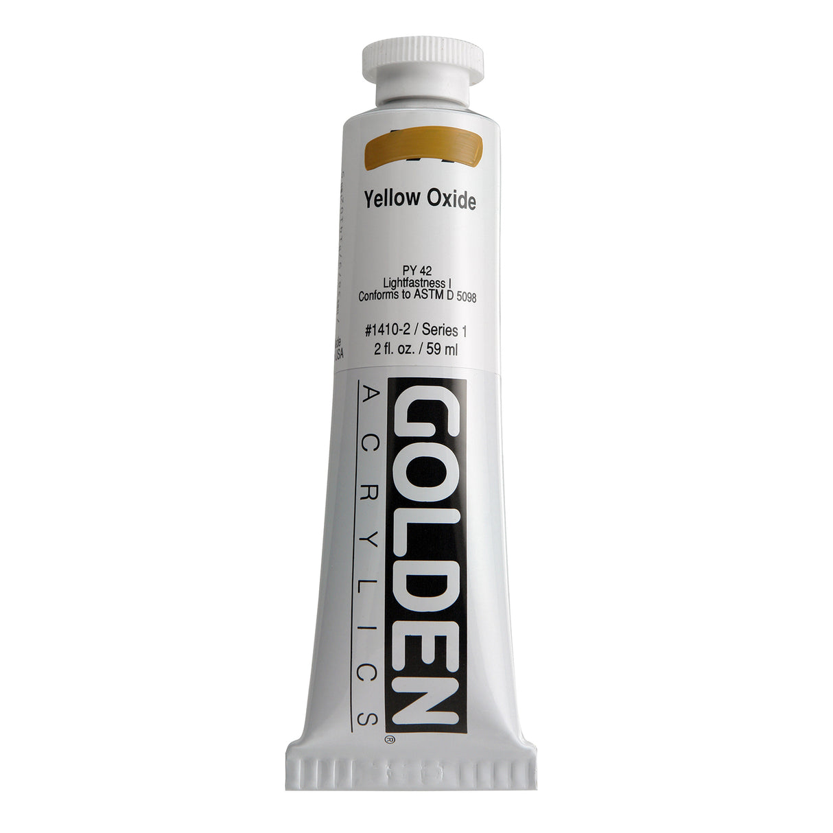 Golden Heavy Body Acrylic, 2 oz., Yellow Oxide