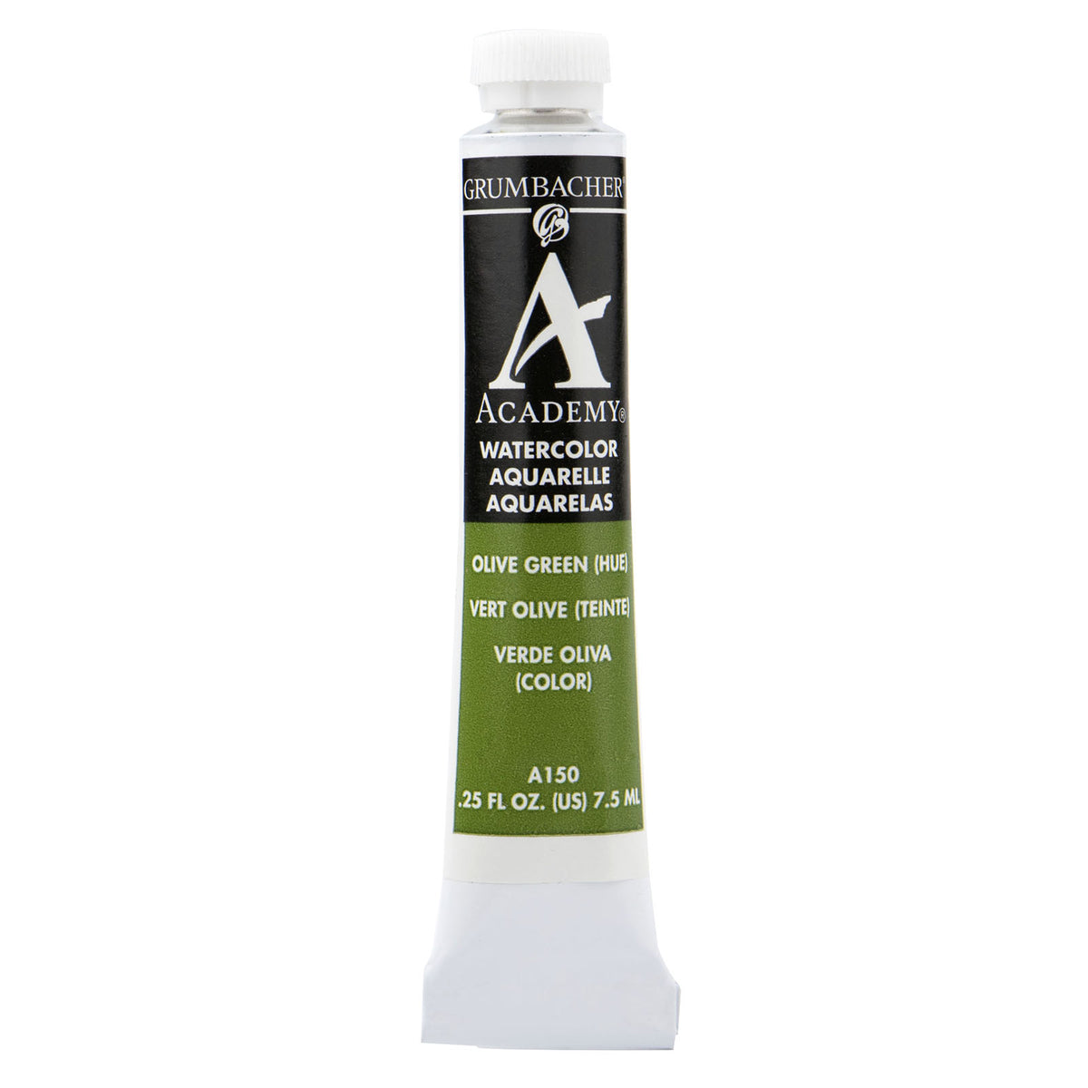 Grumbacher Academy Watercolor, 7.5ml Tube, Olive Green