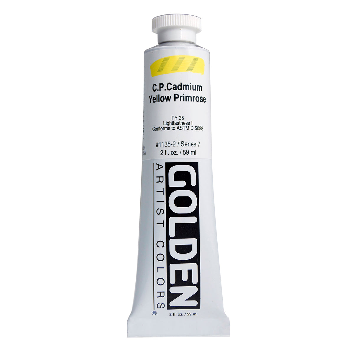 Golden Heavy Body Acrylic, 2 oz., C.P. Cadmium Yellow Primrose
