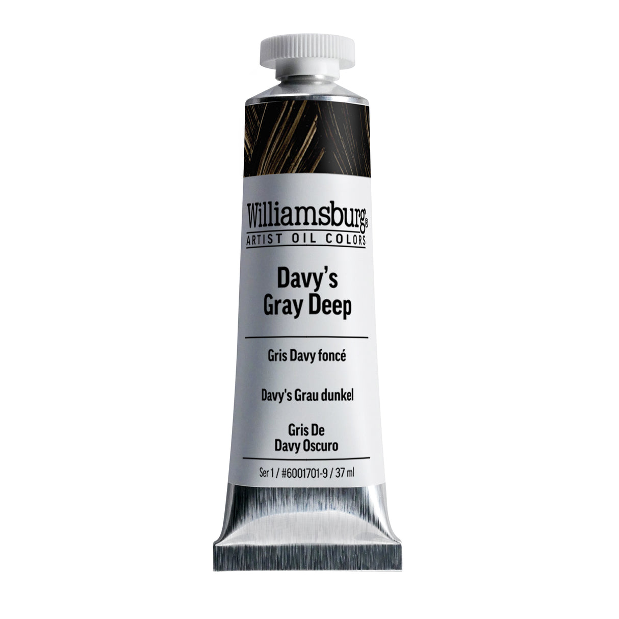 Williamsburg Artist Oil Color, 37ml Tube, Davy's Gray Deep