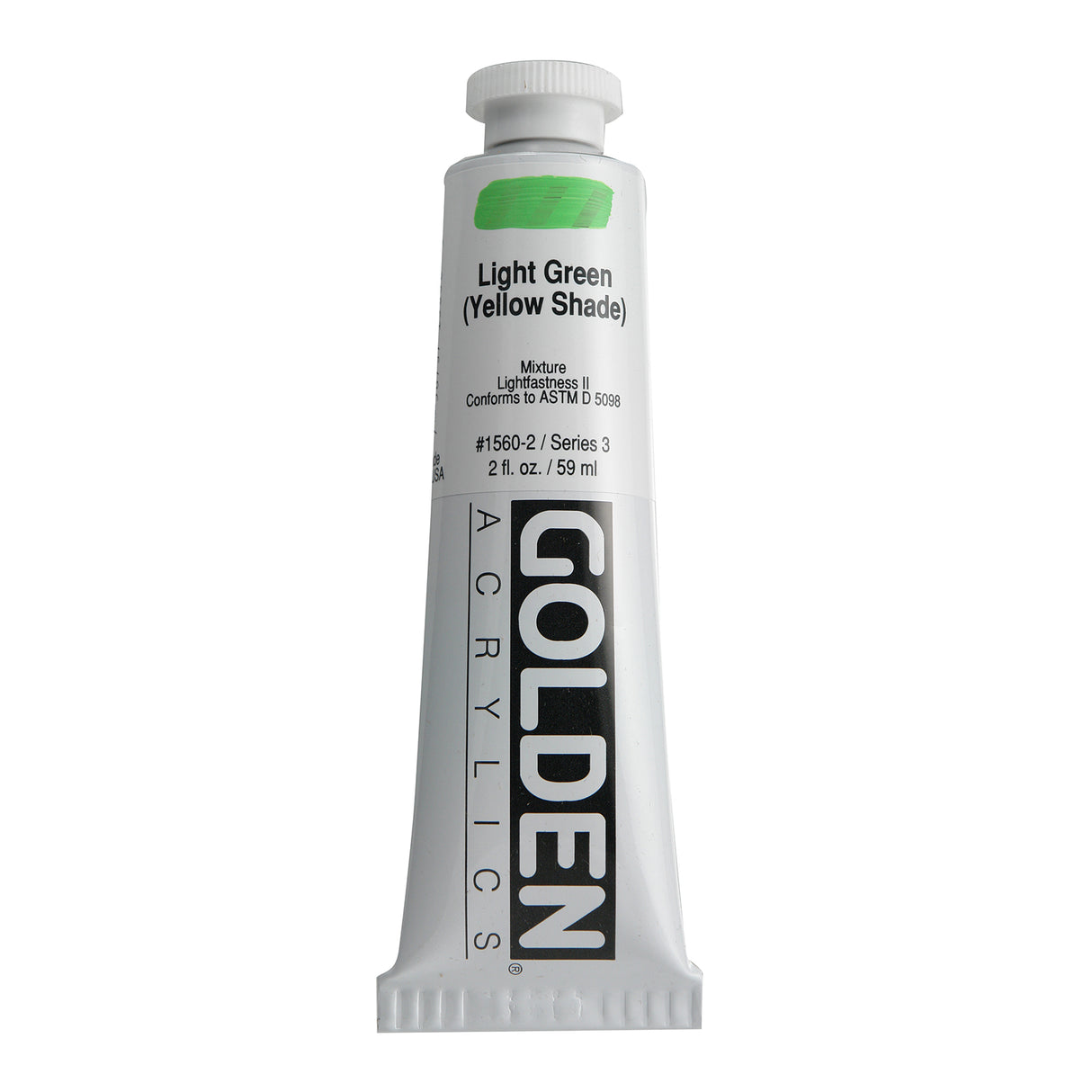 Golden Heavy Body Acrylic, 2 oz., Light Green/Yellow Shade